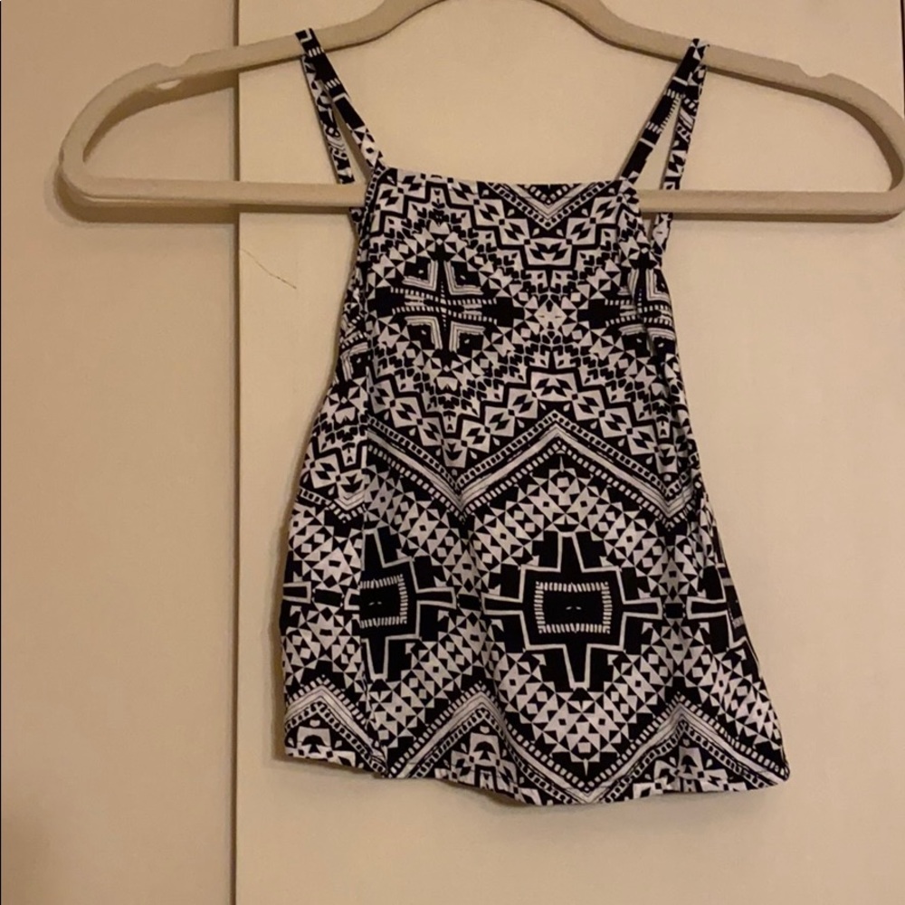 Black and White crop top